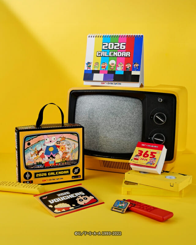 “매년 오픈런 기록” CGV 짱구 캘린더, 이번엔 ‘TV 콘셉트’로 돌아왔다