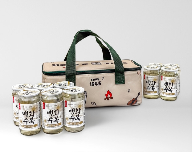 “따뜻한 청주 한 잔, 캠핑백에 쏙”…백화수복, 가을 한정 패키지